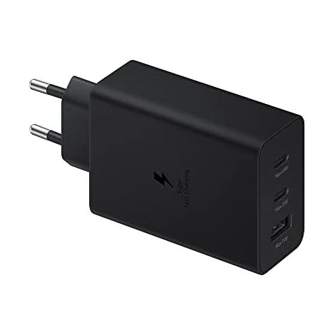 Caricabatterie Samsung EP-T6530NBEGEU Power Adapter Trio Super Fast Charger Nero (1/3)
