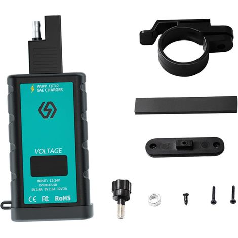 1 Set Praktisches USB-Ladegerät mit Voltmeter und Elektroroller-Ladegerät
