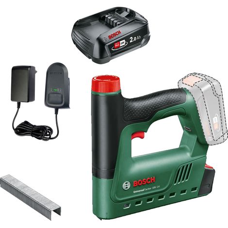 Bosch UniversalTacker 18v 18V-14 Cordless Tacker Stapler Nailer 1x 2.0Ah Battery
