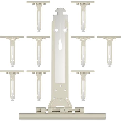 Lot de 10 Attache Souple à Clipper pour Volet Roulant en Acier et Nylon,155mm Ressort de Suspension Universel pour Fixation Tablier Volet Roulant Électrique/Manuel/Solaire,Compatible avec (1/5)
