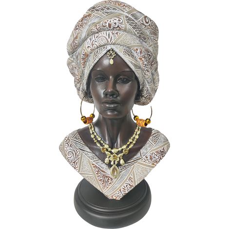 Signes Grimalt Africains Africains et éléphants  Gris - 38x21x16cm