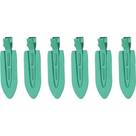 Pinces À Cheveux Sans Trace - Accessoires Coiffure Bec De Canard En Plastique Et Acier Inox Pour Frange Et Styling - Lot De 6 (1/5)