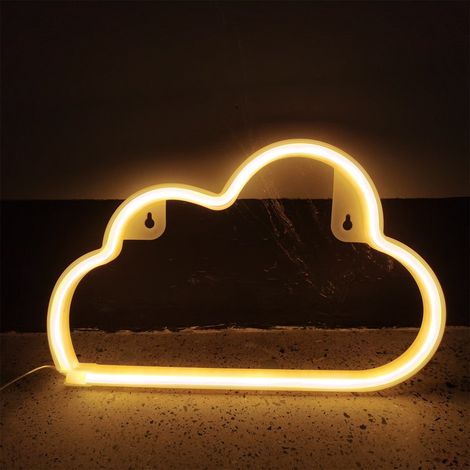 Neon Light - LED Wall Sign - Decorative Night Lamp For Bedroom Living Room Christmas Party - 300 X 190 Mm - Battery Or USB Powered (1/2)