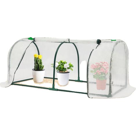 Invernadero de polietileno de alta calidad, 122 cm x 0,61 m x 152 cm, diseño resistente al desgarro, impermeable, estructura resistente a la corrosión. (1/5)