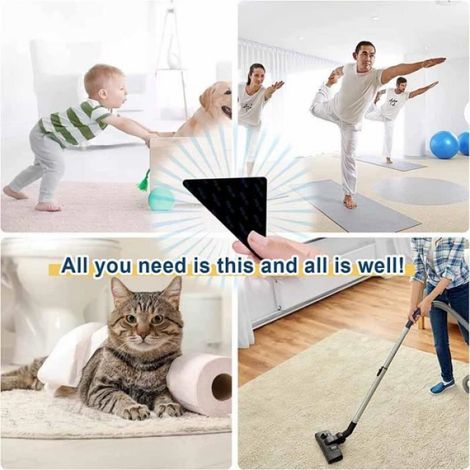 Rug Grippers - AiQInu - Triangulaires - Antidérapants - Lavables - Réutilisables (1/4)