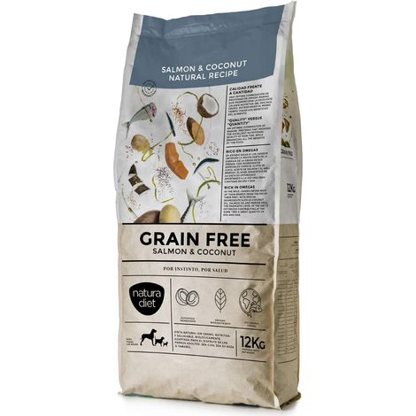 NATURA DIET DOG GRAIN FREE Salmon & Coconut 12 kg (1/2)