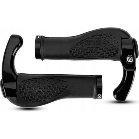 Puños ergonómicos negros para bicicleta de montaña Roxar (1/5)
