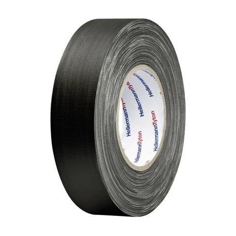 HelaTape Tex - nastri in tessuto HTAPE-TEX-19x50 712-00504 (L x L) 50 m x 19 mm Nero Tessuto in cotone e poliestere HTA (1/2)