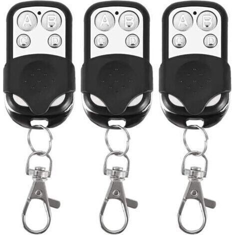 Lot de 3 télécommandes universelles, à Code Fixe, avec fréquence de 433,92 MHz, pour Portail Automatique (1/4)