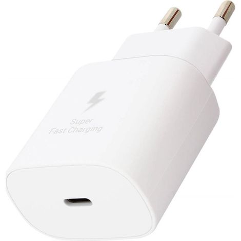 Samsung EP-TA800EWE USB Ladegerät 25 W 1x USB-C®  Weiß  ohne Kabel, Schnellladegerät (1/4)