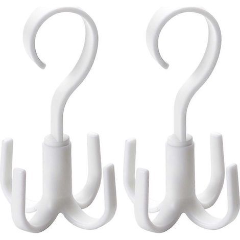 Set mit 2 Kleiderbügeln für Handtaschen, Gürtel und Krawatten, Organizer und Haken für Schals, Hängeaufbewahrung für den Kleiderschrank – 16,00 x 5,00 x 5,00 cm (1/4)