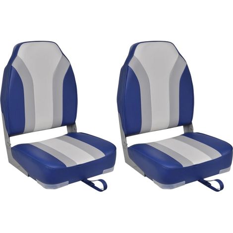 Lot de 2 Chaises pliables de bateau Haut dossier Fauteuil de salon BSRHS275410 (1/5)