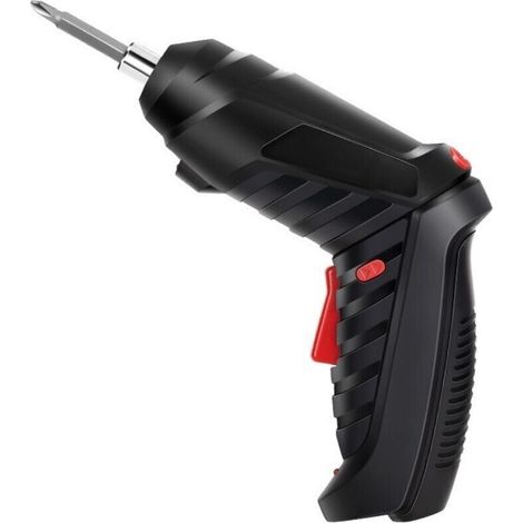 Perceuse Visseuse Sans Fil 3.6Nm, Visseuse Devisseuse 1800mAh 3.6V + 47 Accessoires, 2 Sens Rotation + Lampe LED, Câble Charge USB, Idéal pour Artisans, Installation de Meubles et Jouets(noir) (1/4)