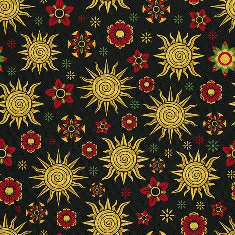 Decoración de exterior Oxford - Motiv Sonne und Blumen I DX725 (1/5)