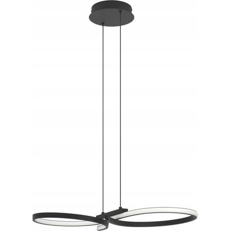 Lampe murale LED moderne Serpins 66cm - noir - 901267 (1/3)