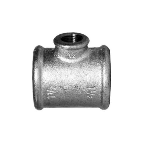 130R - Tee riduzione 1"1/2 x 1" x 1"1/2 in ghisa zincata 13025757