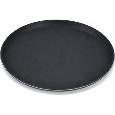 Plateau - JUANIO - Standard - Rond 45 cm - Antidérapant - Noir (1/5)