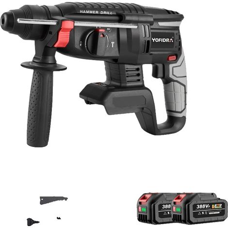 Perceuse à percussion, moteur sans balais, capacité multifonctionnelle, option 5 de 2XBattery, UE (1/2)