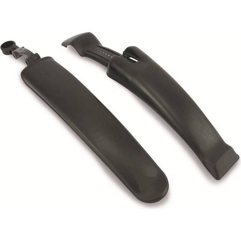 Trade Shop - Establecer 2 Guardabarros De Bicicleta 24 - 26 '' Fender Frante Y Apartado Negro - (1/3)