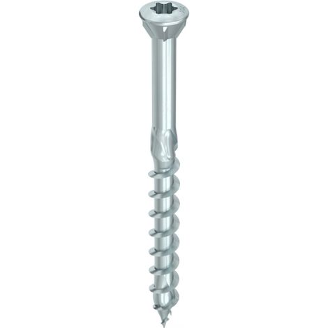 HECO-Topix-Plus Schraube für Fliegengitter - Ø3,5x50mm - Senkkopf mit Fräsrippen - Teilgewinde - T10 - Packung zu 500 - 60331
