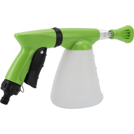 Lance mousse canon laveur multifonction pro pulvérisateur haute pression pour arrosage fleurs et lavage voiture vert (1/5)