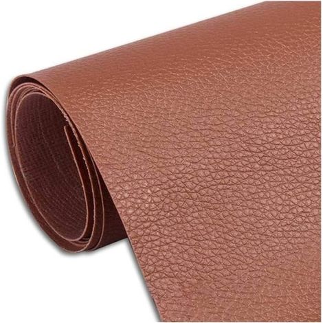 1 rouleau patch réparation cuir, adhésif PU souple, marron clair, 50 x 137 cm, pour canapé siège auto sac veste