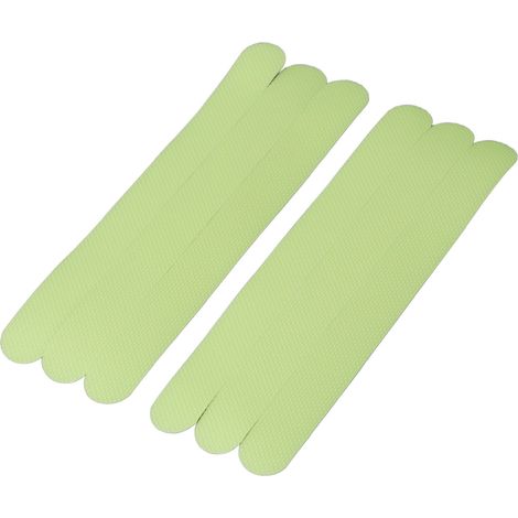Ruban lumineux pour marquage d'escaliers, auto-adhésif, antidérapant, 6 bandes, vert vif, pour salle de bain et piscine. (1/5)