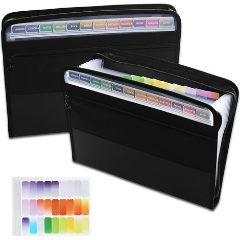 A4-Aktenordner mit 13 Fächern, A4-Aktenordner, 13 Taschen zur Aufbewahrung von Papier/Dokumentenorganizer, Dokumentenorganizer (1/5)