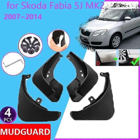 Schmutzfänger für Skoda Fabia 5J MK2 2007–2014 (2010, 2011, 2012) – Schmutzfänger, Kotflügelschutz, Auto-Außenzubehör