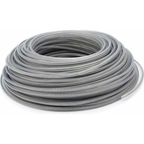 Fil Coupe Bordure Universel, Ligne de Trimmer en Acier 3.0 mm, Fil d'acier Débroussailleuse Robuste pour Bosse Tête Tondeuse À Gazon de Jardinage (1/5)