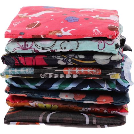 Sacs de courses pliables OUNONA pour ranger petits objets et téléphones portables , lot 8 , en polye (1/5)