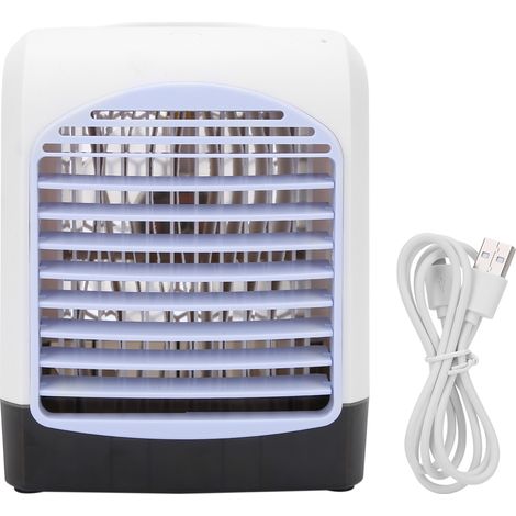 Ventilateur de bureau portable avec diffuseur d'aromathérapie et brumisateur rafraîchissant (1/5)