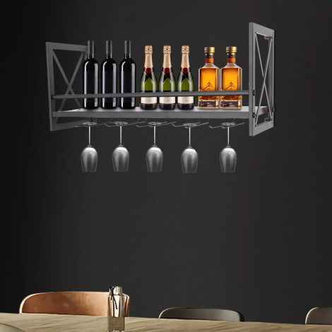 Wein & Glas Regal, Alkohol Regal, Bar Regal Bar Outdoor Bar Industrielle Regal