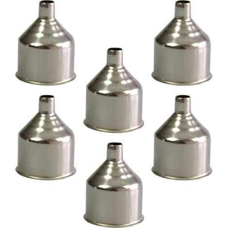 Steel Metal Funnel for Jars and Containers 6 Pieces Suitable (1/5)