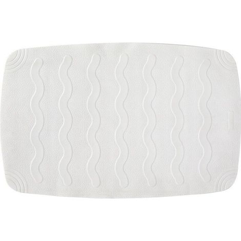 Tapis pour Baignoire, avec ventouses, DE Caoutchouc, Blanc, 45 x 75 cm (1/4)