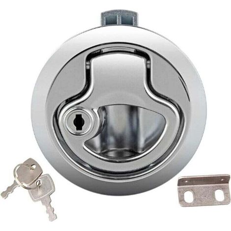 Bateau Hatch Latch Pull Marine,Tianher Loquet de Trappe Affleurant en Alliage de Zinc Avec Porte De Verrouillage (1/4)