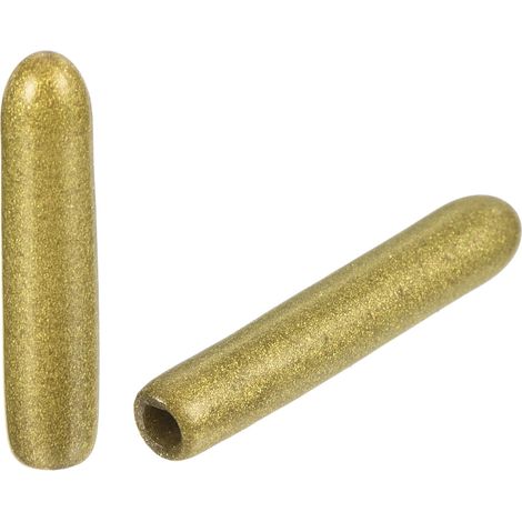 50pcs Embouts en Caoutchouc, 1.8 mm ID Vis Filetage Protecteur en PVC pour Vis Embouts de Protection Flexible pour Tube Métallique, Câbles, Fils, Tige, Écrou et Cache Boulon, Or (1/5)