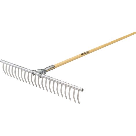 Gartenlauchrechen mit Holzstiel, 22 Zinken, 1650 x 570 mm, 94781
