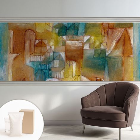 Papier peint intissé décoratif pour salon chambre et cuisine Facile à poser avec colle Structures géométriques 250x104 cm (1/5)