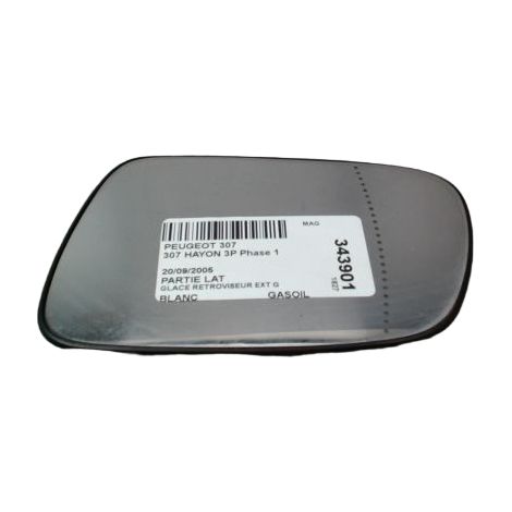 [PRODUIT D'OCCASION] Glace Retroviseur Exterieur G PEUGEOT 307 Phase 1 2001-2005 ♻️ Ref Oe. 8151gx - Garantie à vie (1/2)