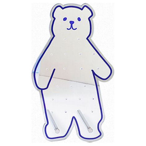 Pair Présentoir à bijoux en acrylique – Modèle “ours debout” – Support de présentation pour boucles d’oreilles et accessoires (1/5)