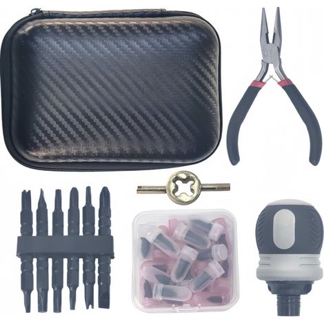 Kit de Réparation Pneus 40 Pièces avec Clous en Caoutchouc, Outils de Rebouchage Rapide pour Pneus (1/4)