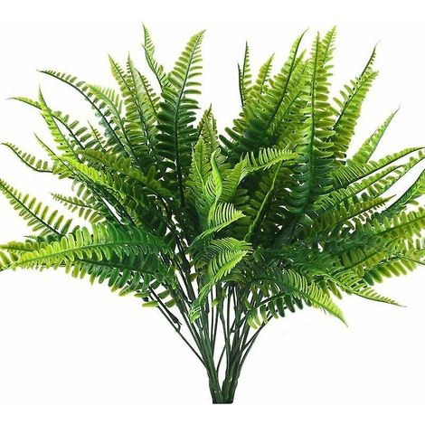 4 Pcs Plantes Artificielles Fougre Plantes Artificielles Plantes En Plastique En Plein Air Plantes Vertes Impermables Dcoration Pour Balcon Jardin