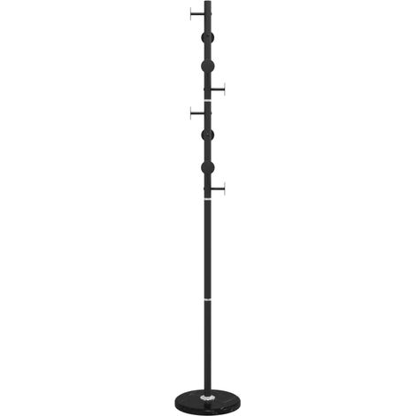 Porte-manteau noir 176cm fer enduit de poudre (1/5)