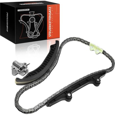 Kit de chaîne de distribution, matériau en acier, 122 maillons de chaîne, conception simplex, compatibilité avec les véhicules, performance du moteur (1/5)