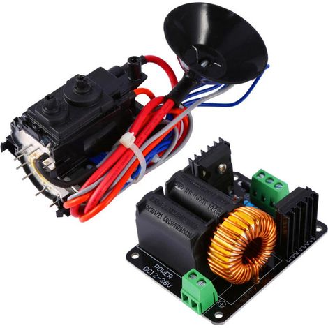 Carte de commande de bobine ZVS DC12-24V, module de commande Flyback avec bobine d'allumage, alimentation CC haute tension de remplacement pour Tesla (1/5)