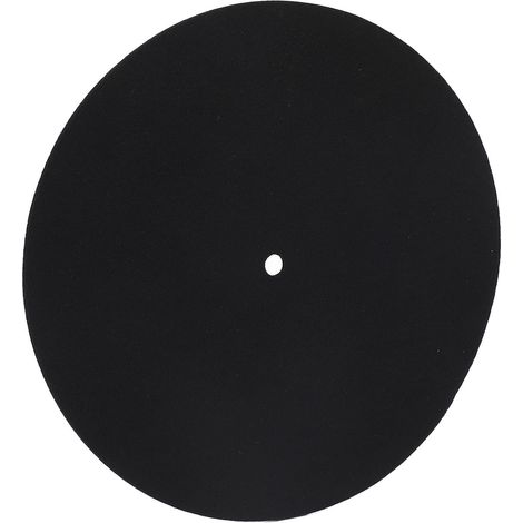 Tapis de platine vinyle en laine, anti-vibrations, antidérapant, pour un son amélioré. 195 mm. (1/5)
