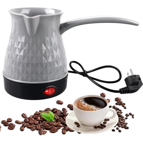 Cafetière électrique turque - 500 ml - Cafetière turque électrique - 220 V - Pour induction, voyage (B), maison, bureau (1/5)