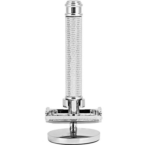 Rasoir manuel double face pour homme - tondeuse à barbe et poils du visage portable, outil de rasage réutilisable (1/5)