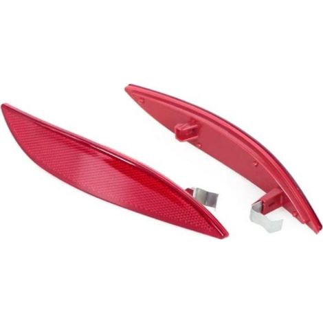 Réflecteurs de pare-chocs arrière pour voiture, catadioptres rouges de pare-chocs, réflecteurs de remplacement, accessoires de sécurité automobile, 2 pièces (1/4)